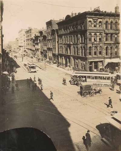 LaSalle Street, nördlich der Randolph Street, 1890 von American Photographer